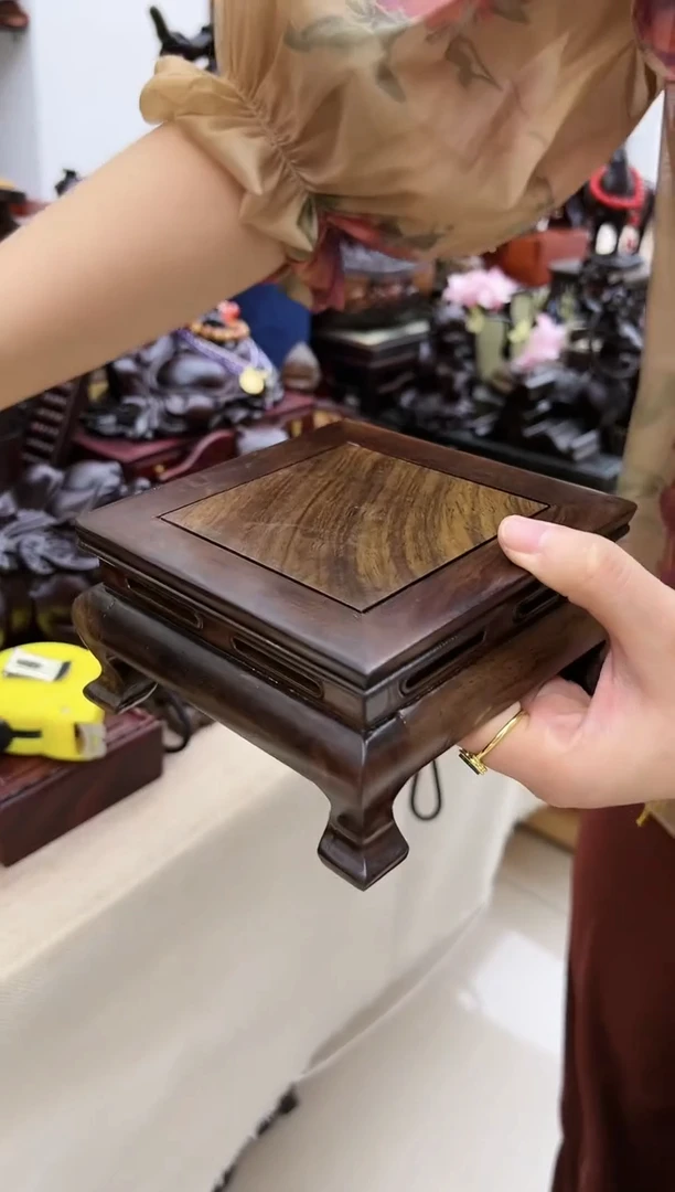 【闪购商品】黑檀正方底座淘多奇好物
