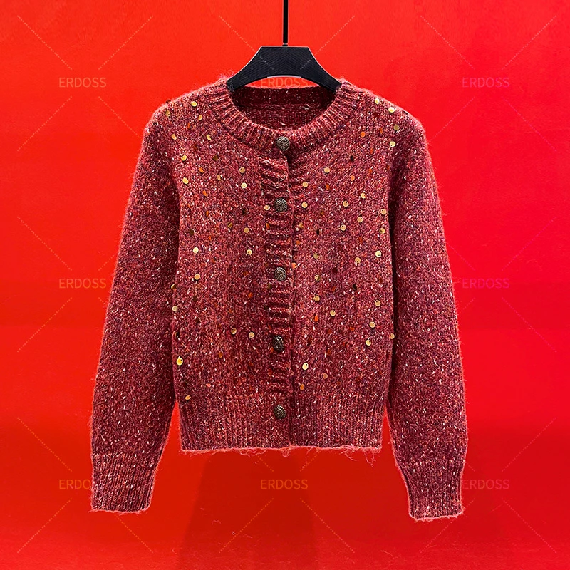 酷点银烁 长袖宽松毛衣女款秋冬保暖厚款百搭气质上衣CY-254694