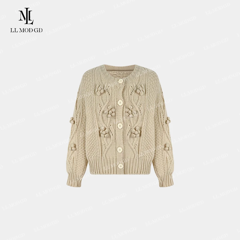 日出维纳斯 长袖纯色针织衫女秋季网红圆领百搭上衣YLXR-253878