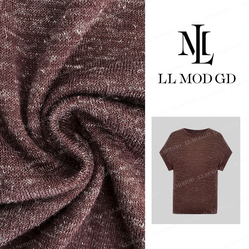 【莉莉家】2024夏季百搭绝绝子T恤时尚圆领设计师上衣 XR-251823