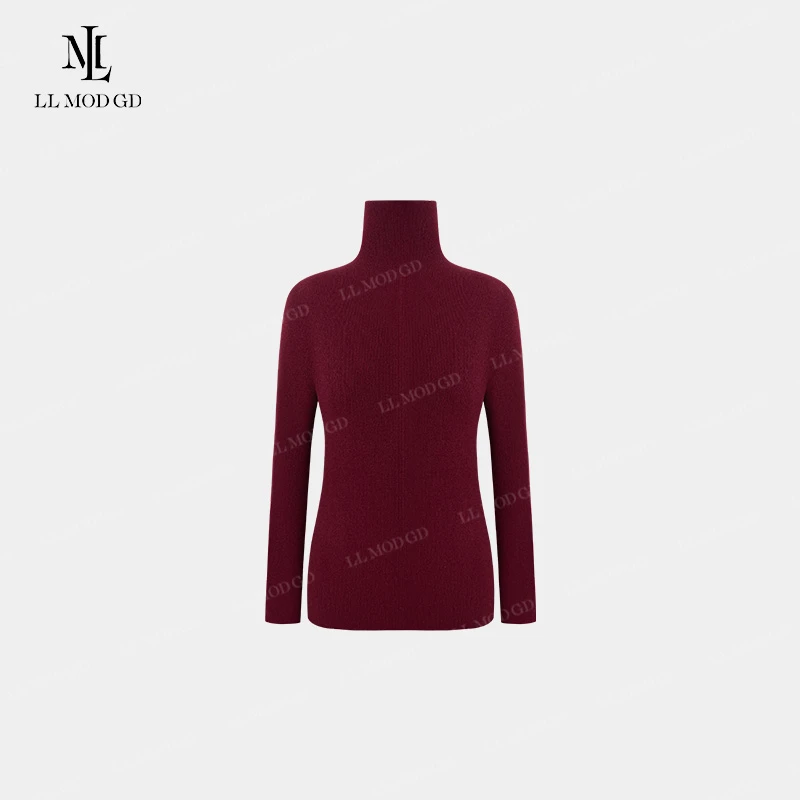 秋冬经典 长袖针织衫女秋冬厚款百搭高领毛衣上衣LL-255075