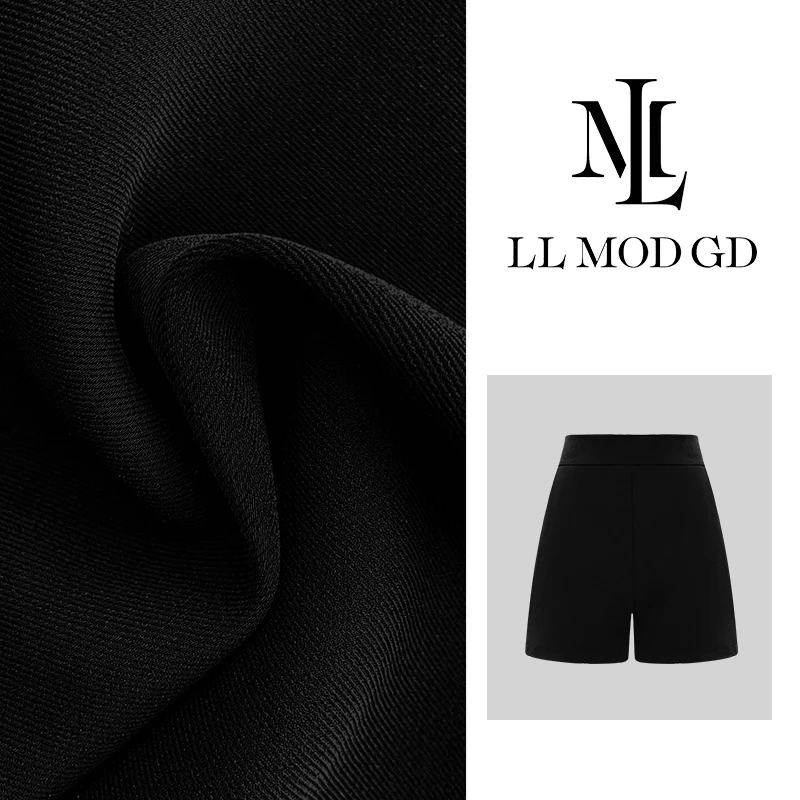 不设限裤王 夏季新款高腰时尚百搭休闲裤显瘦简约短裤女LL-250986