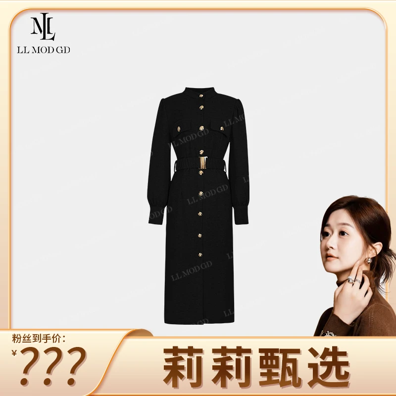 【莉莉家】【赫本风】2024早秋法式高级感时尚气质连衣裙YL-253075