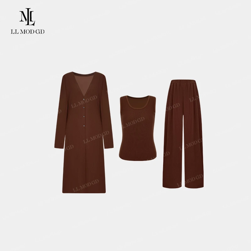 LL·MOD·GD2024早秋法式外衣+内搭+休闲裤时尚俩件套XR-253176