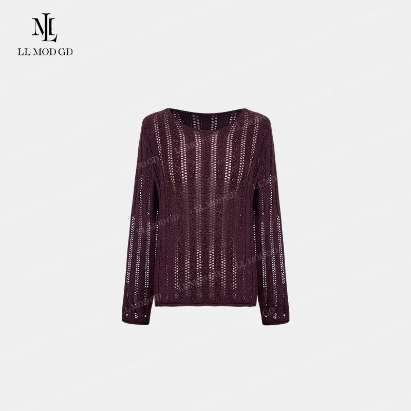 LL·MOD·GD【欧洲站】2024早秋小众设计感镂空时尚气质上衣XR-252930