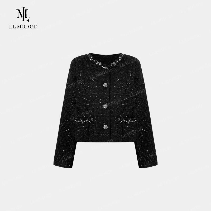 阳光咖啡屋 秋冬百搭我休闲名媛时尚轻奢气质小香风上衣XR-252698