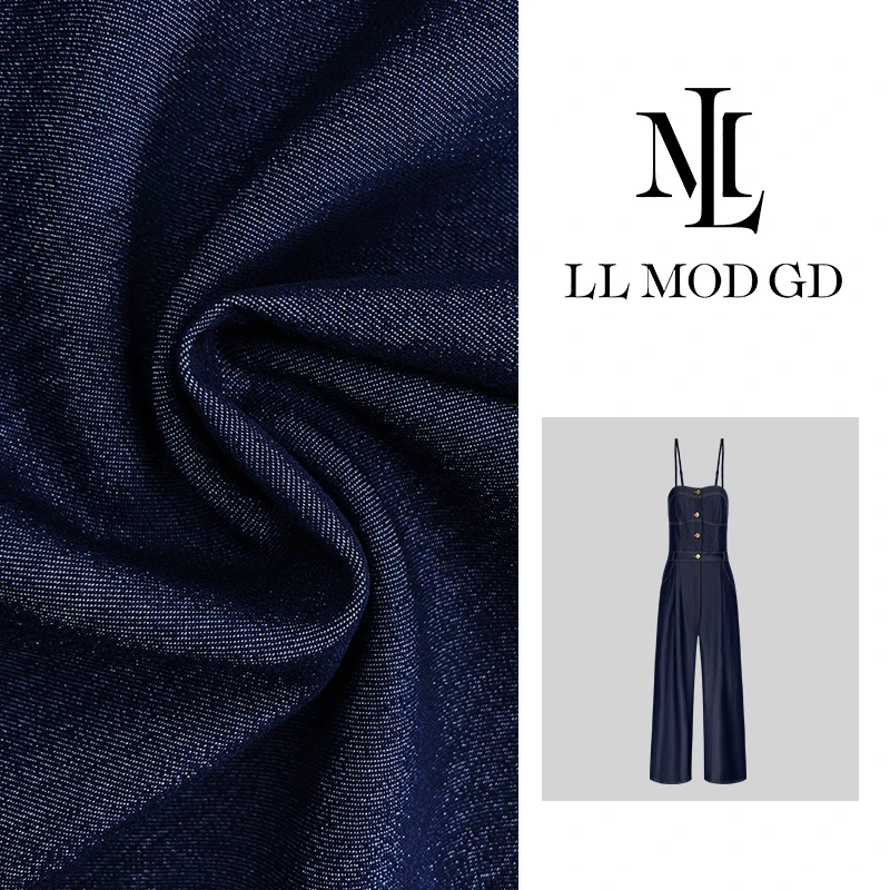 LL·MOD·GD2024时尚显瘦蓝色设计师吊带裤XR-251330