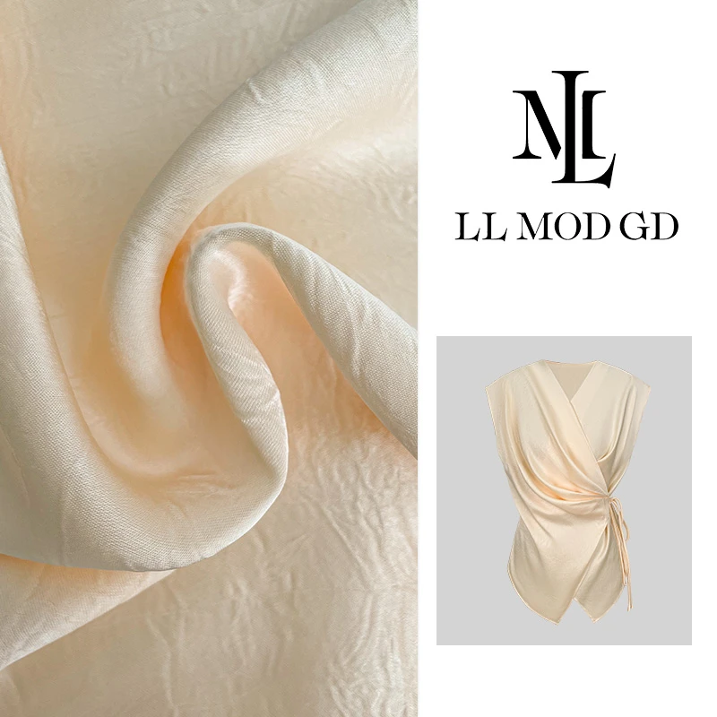 夏装新款简约小众无袖显瘦上衣纯色系带T恤XR-251182