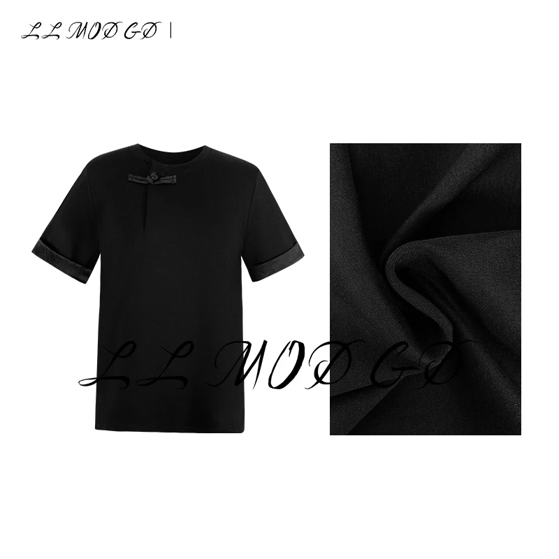 LL·MOD·GD夏季时尚百搭女士显瘦短袖女t恤XR-250300