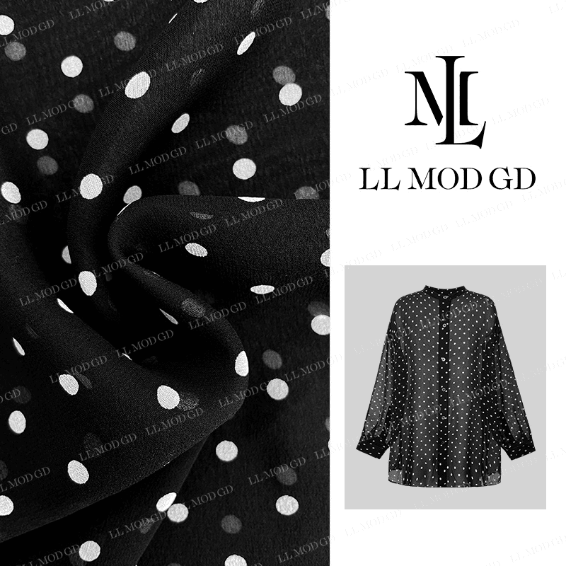 LL·MOD·GD【琪姐】设计感衬衫2024夏季薄款圆点上衣YL-252155
