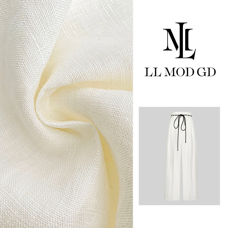 【莉莉家】夏季新款阔腿裤宽松直筒薄款长裤国风裤子YL-251225