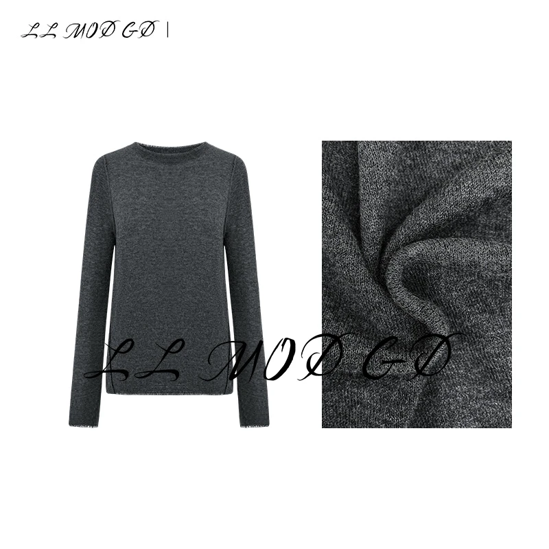 煖煖 冬季休闲长袖百搭打底衫女感羊毛时尚秋冬运动上衣LL-232153