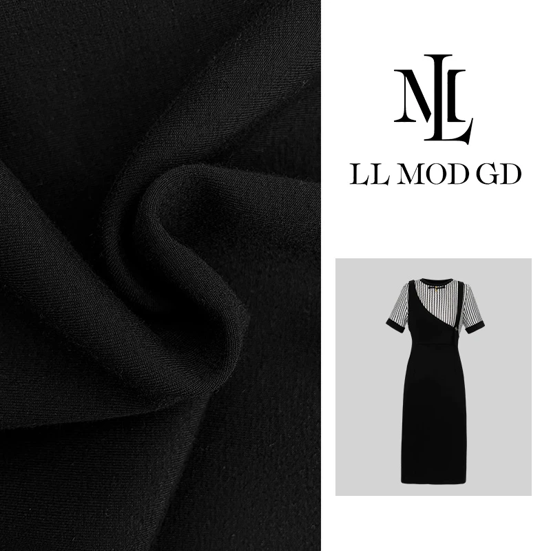 LL·MOD·GD【罗娜报刊】夏季条纹假两件吊带长裙连衣裙LL-250735