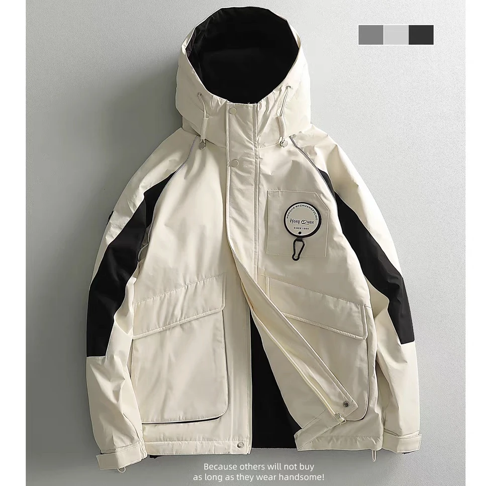 【热冬云端羽绒服】3352冬季户外工装满背石墨烯蓄热流行情侣款