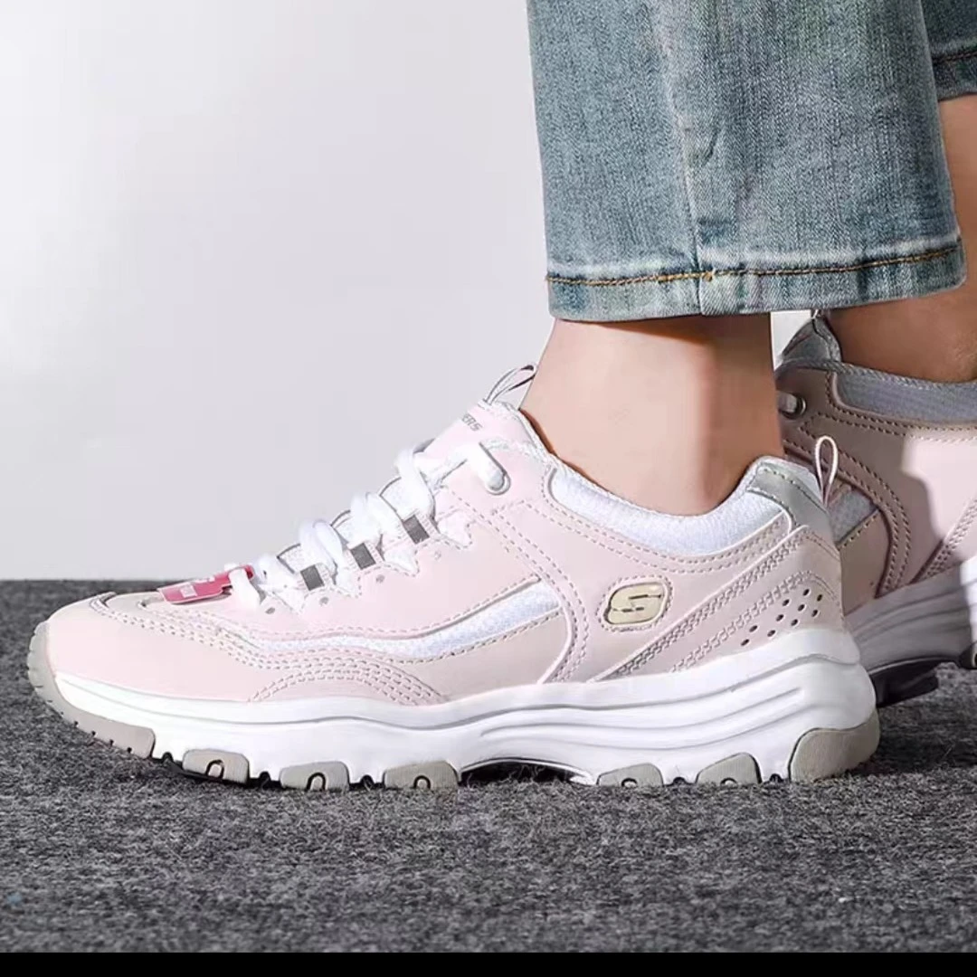 SKECHERS/斯凯奇【08】女鞋春季轻便运动厚底老爹熊猫鞋-88888250