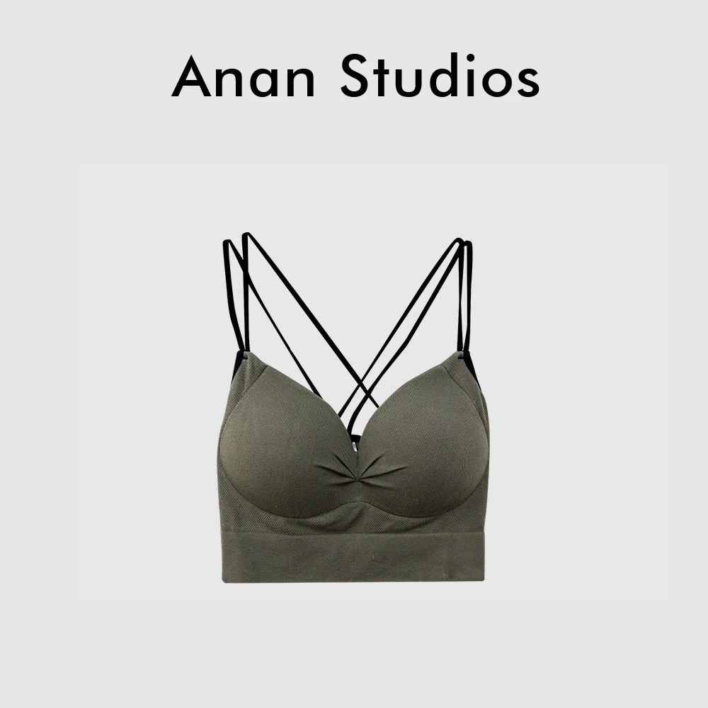 【辣妹时代】短款挂脖辣妹内搭小上衣     固定胸杯