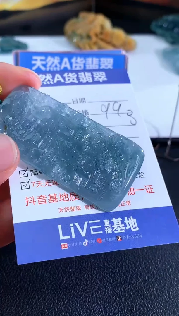 【闪购商品】翡翠颈饰未镶嵌山水