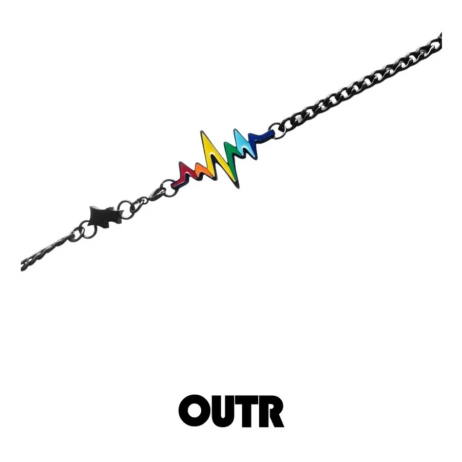 钛钢手链 「满格心跳」彩虹心动手链高级原创设计师品牌