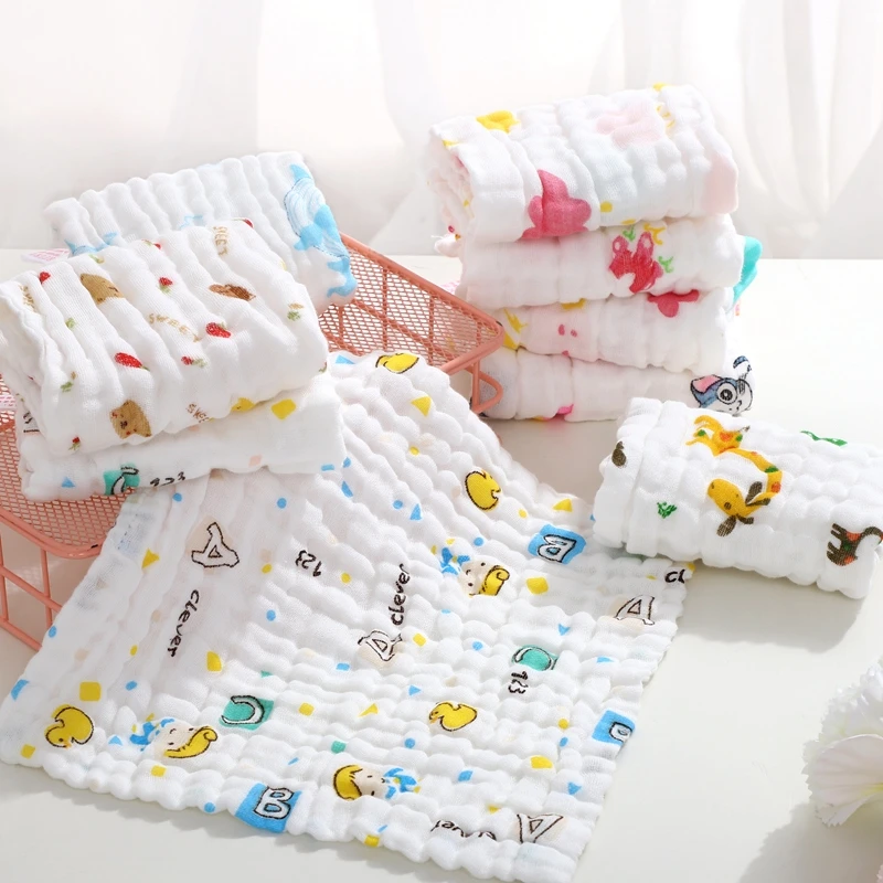 【三条装】儿童口水巾洗脸巾双层纱布