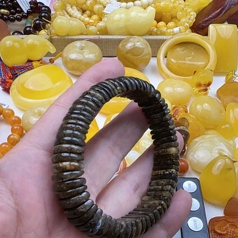 琥珀手链未镶嵌手串