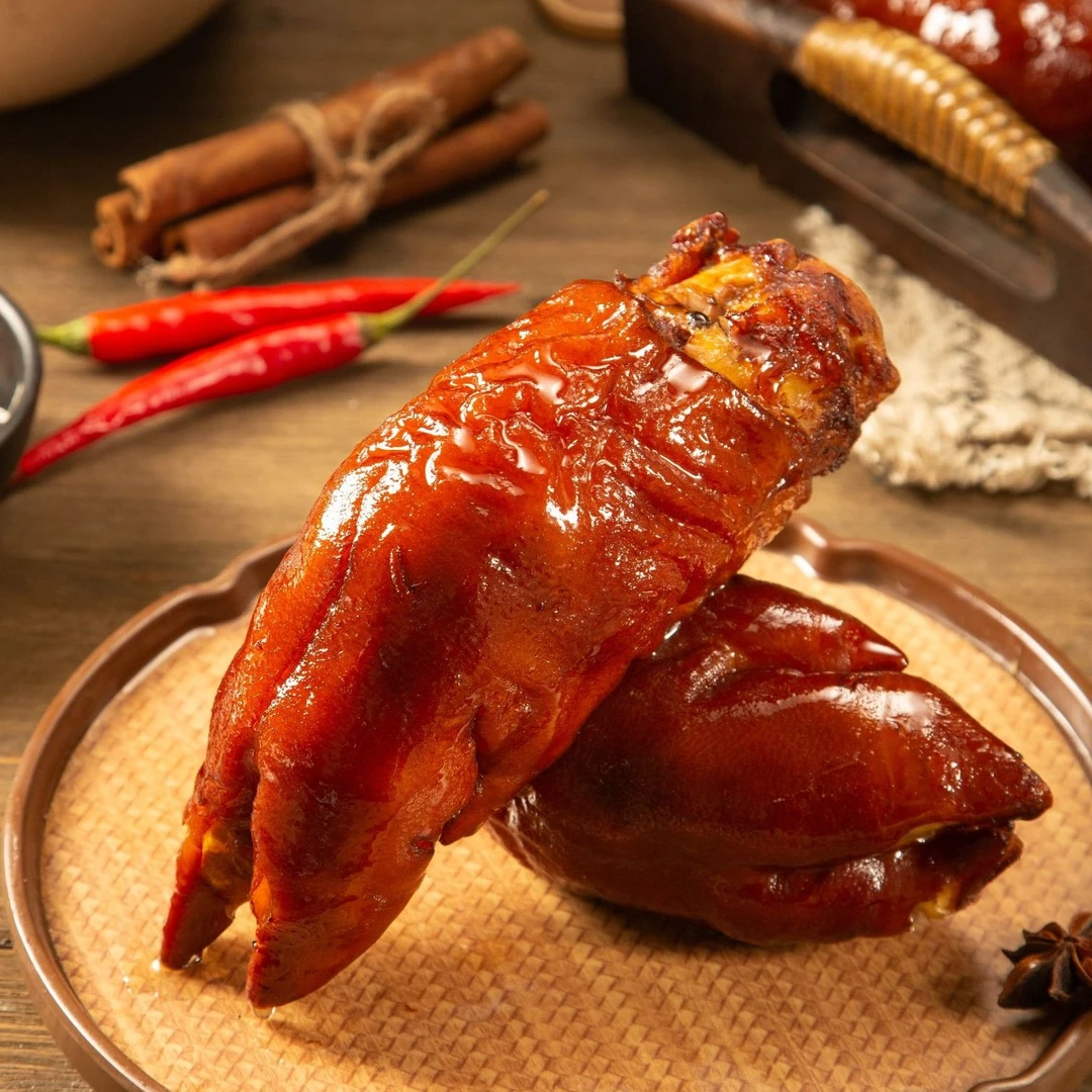 【两只装】虎皮酱香猪蹄带筋整只蹄400克*2开袋即食