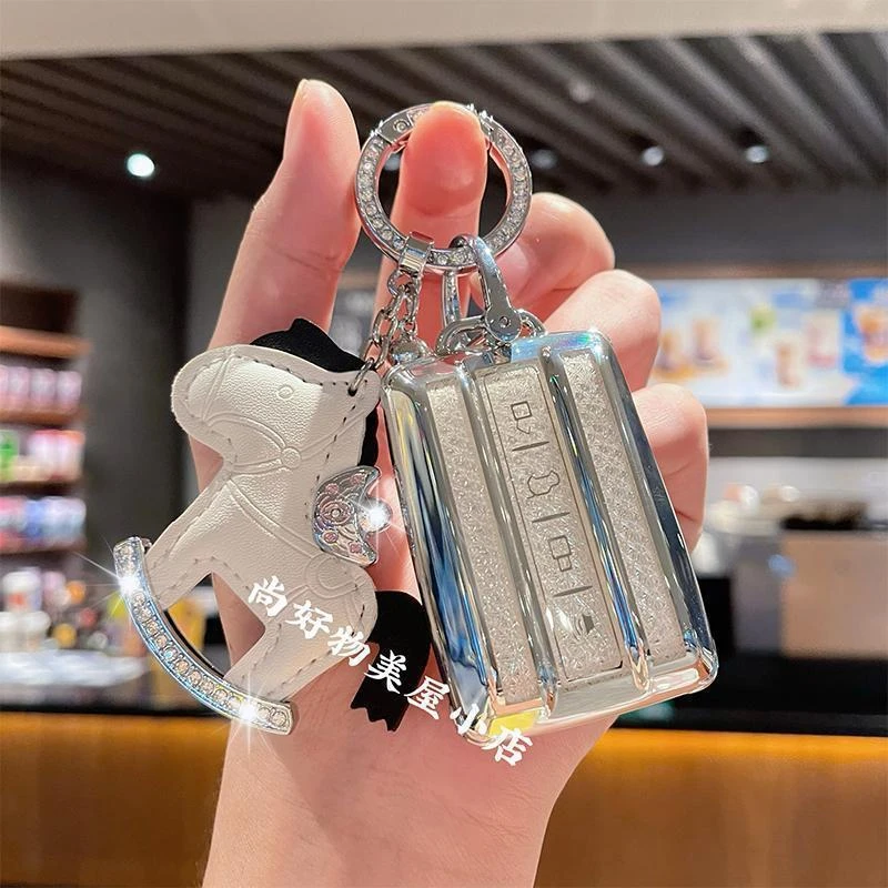 适用2024款坦克400钥匙套新款坦克300车500新能源壳700高档包扣