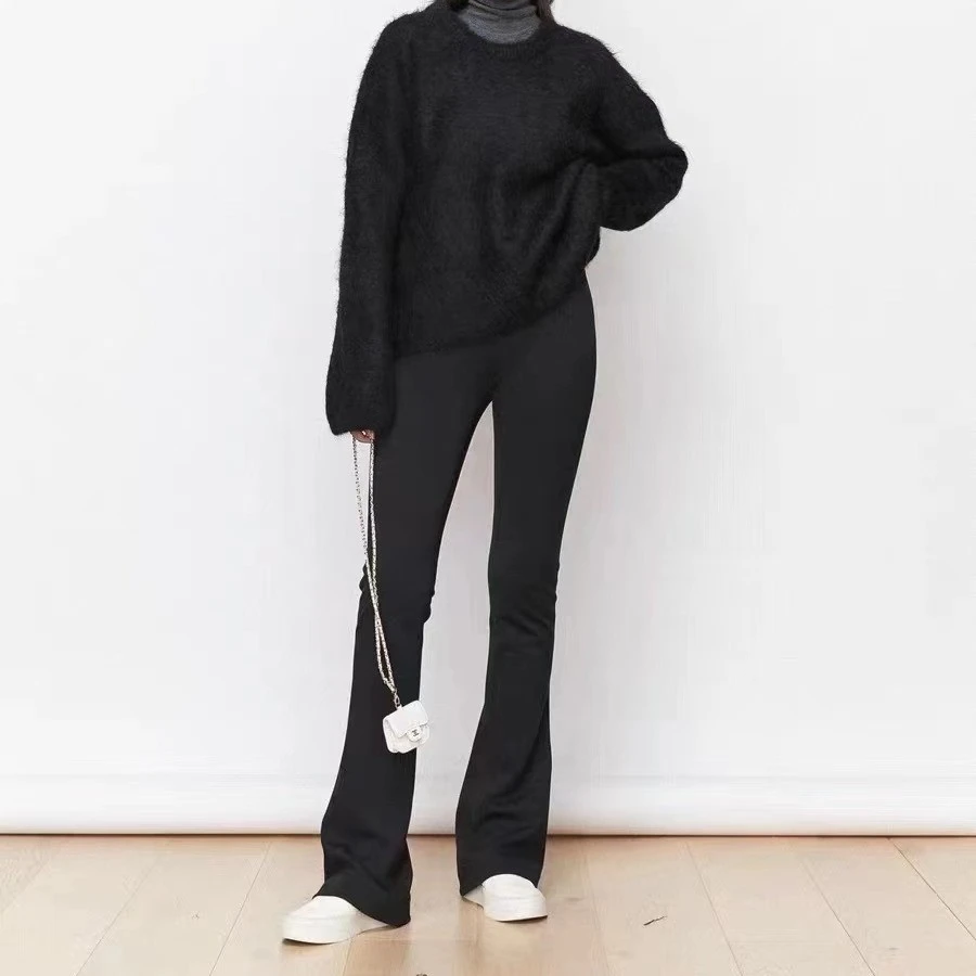 微喇一粒扣超模裤时尚休闲