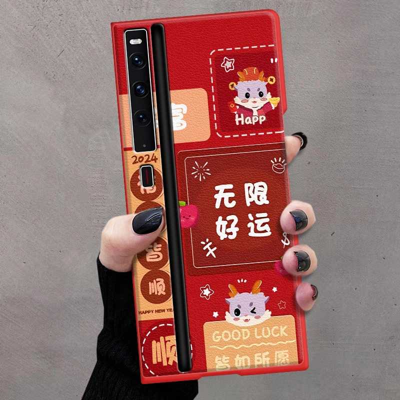 华为matexs2手机壳全包新款日进斗金暴富mateX3折叠屏防摔保护套