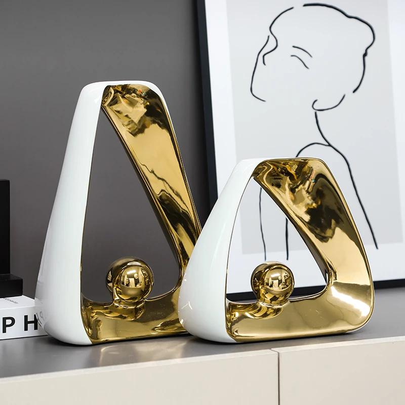 轻奢高档家居摆件乔迁新居安居酒柜电视柜展示柜陶瓷摆件家居饰品