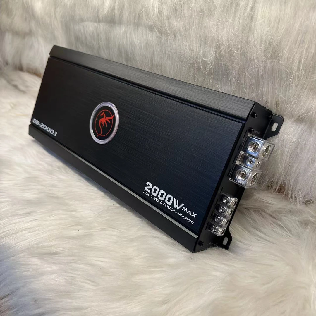 汽车音响改装大功率发烧级美国火凤凰单路低音功放2000瓦