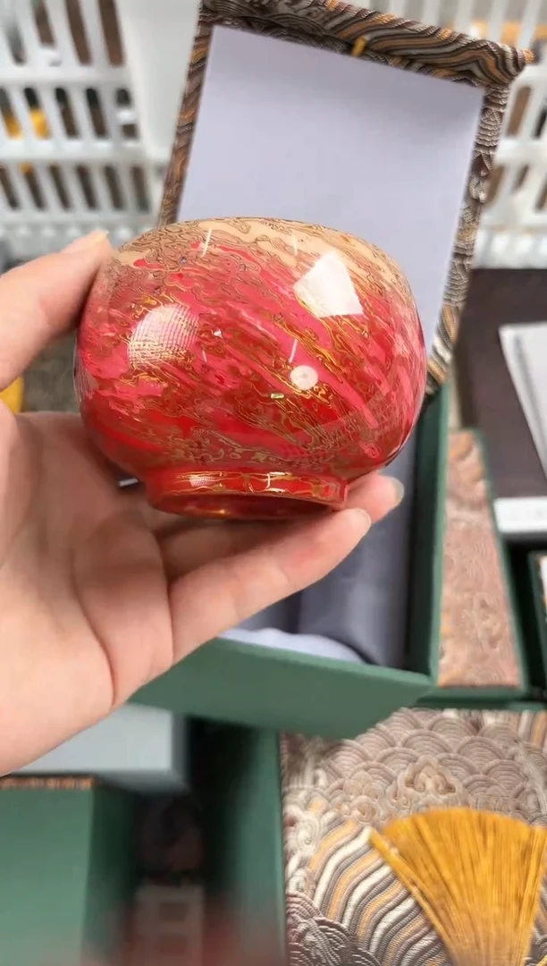 【闪购商品】@@LC115纤画漆艺大漆茶具