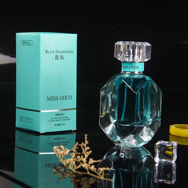 MISSGOCO蓝钻清爽女士淡香精粹香水正品蓝色喷雾持久留香品牌香氛