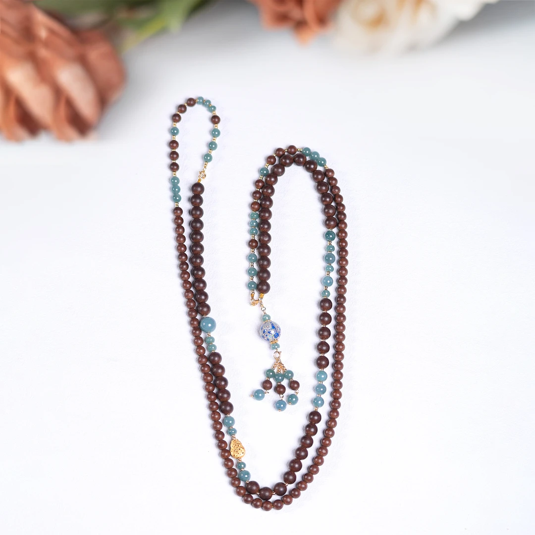 M【上新了非遗】春宵百媚大漆随机发出多功能斜跨链 8mm*6mm ZJ0091