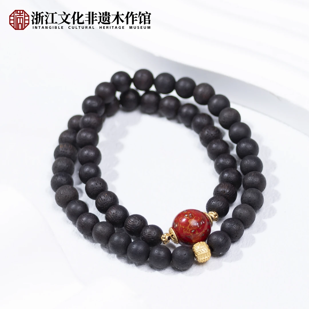 【上新了非遗】降真香【红日】设计款双圈手串6mm ZJ0049