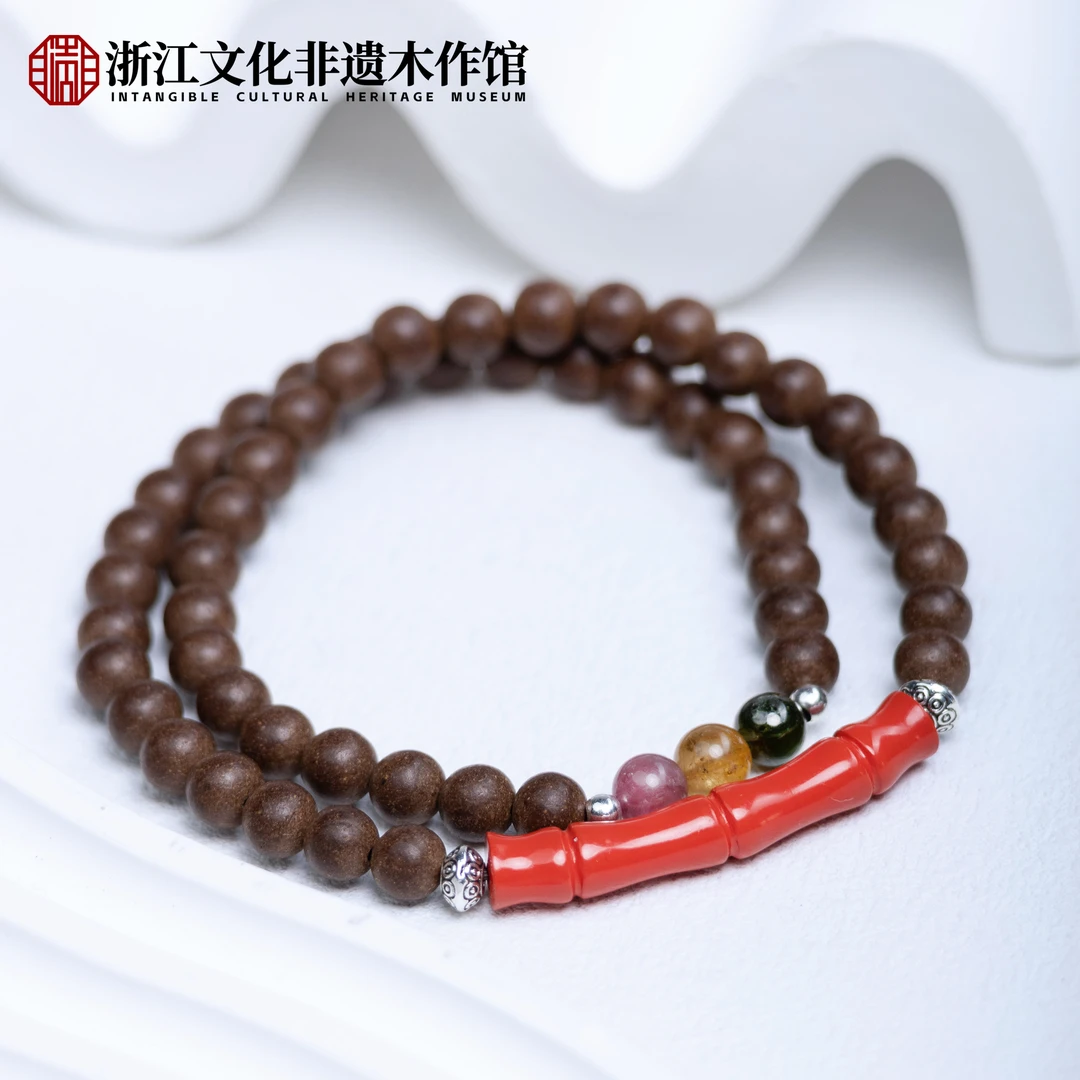 M【上新了非遗】鹅梨双圈【节节高】设计款手串 6mmZJ0134