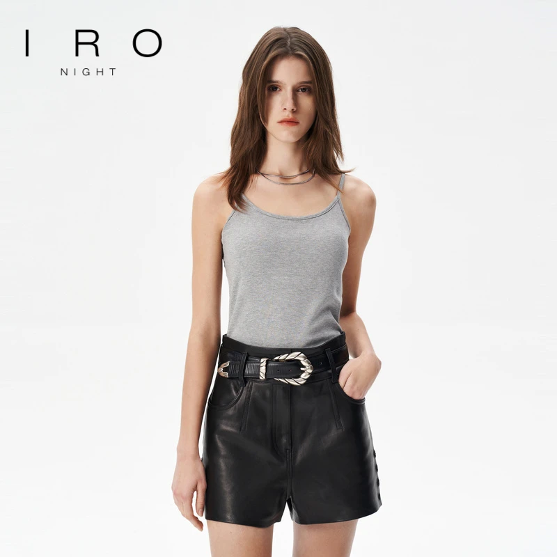 IRO Night 胸垫款吊带背心纯色打底修身百搭法式轻奢春秋款新款