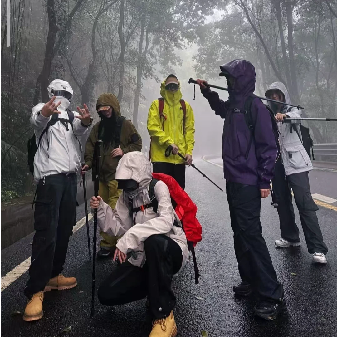 【断码邦01】HA防风防水三合一两件套男女登山外套宽松夹克JJ