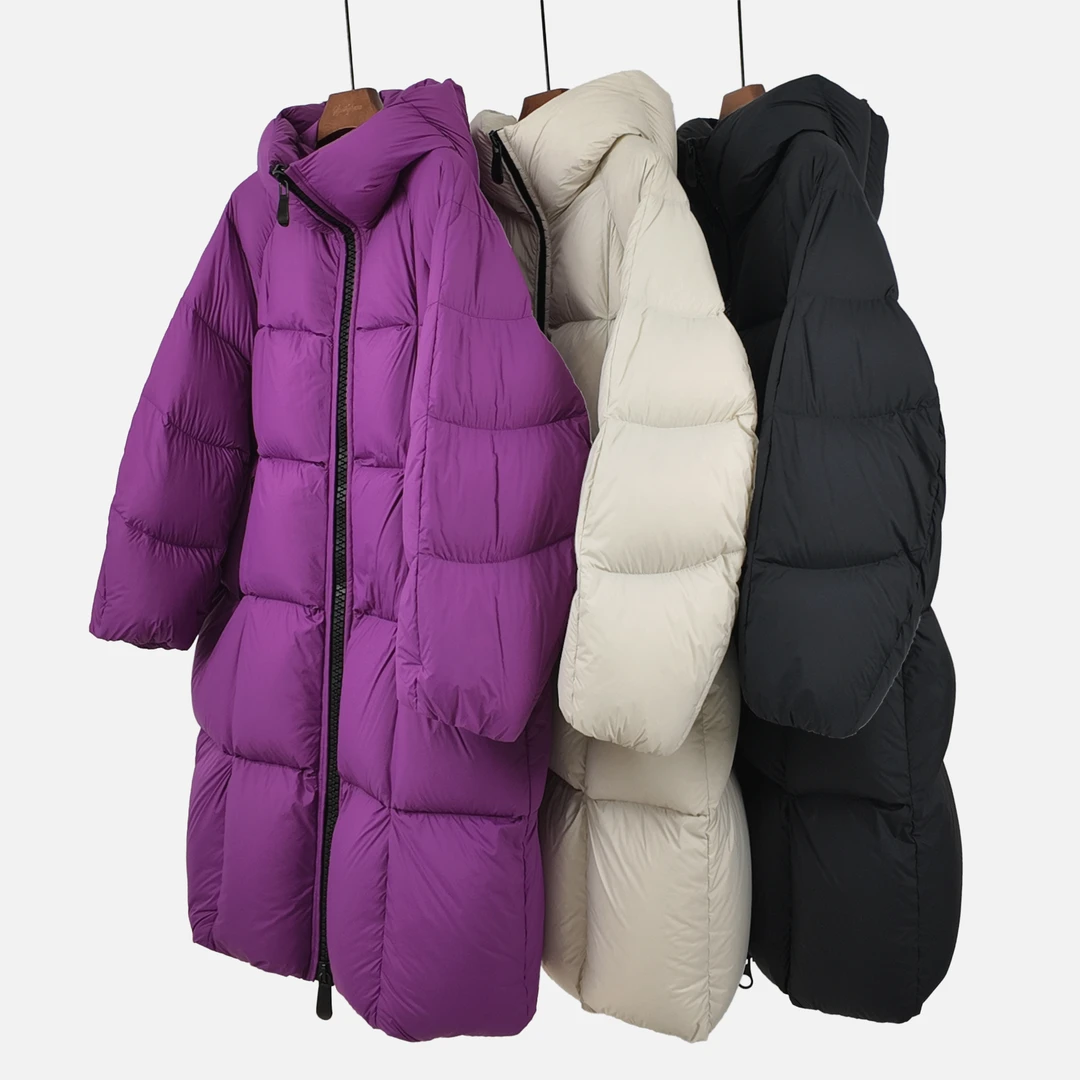 长款直身廓形羽绒服ZS978