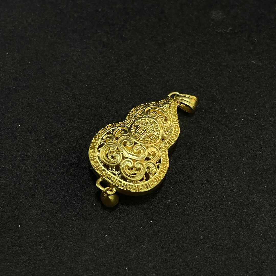 足金黄金吊坠定金