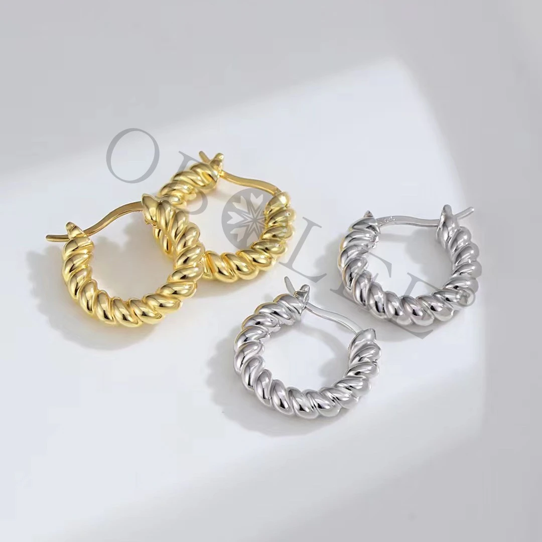 925银耳饰 925纯银耳环时尚复古小众素款气质轻奢百搭ins法式个性