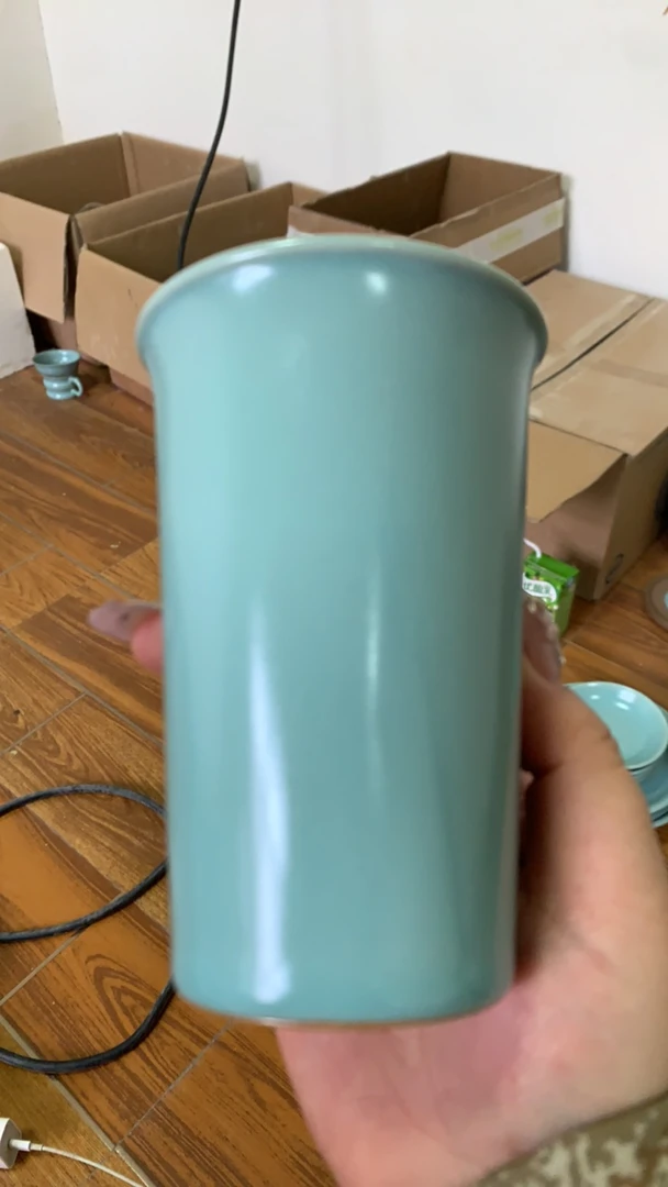 汝瓷原矿釉微微瑕可乐杯
