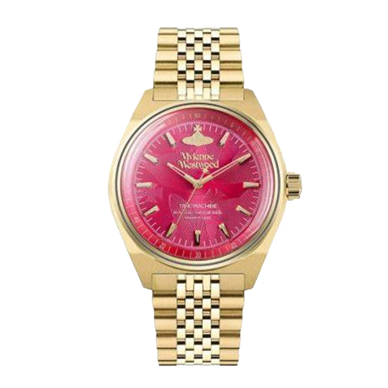 Vivienne Westwood/西太后粉色表盘石英手表VV251RRGD