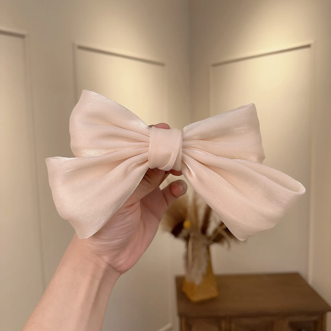 儿童蝴蝶结头饰女童发夹大号韩国公主后脑勺发卡秋冬复古女孩发饰