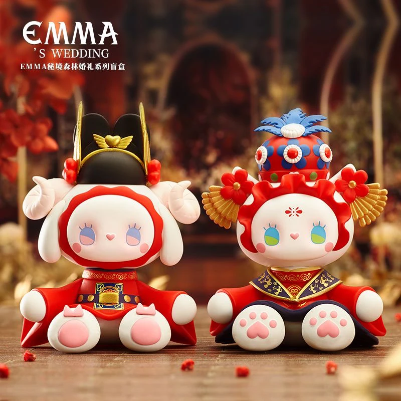 ［拆盒］正版Emma秘境森林婚礼系列盲盒可爱潮玩摆件
