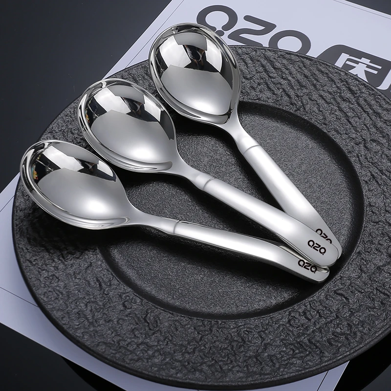 【拍一发三】304不锈钢嘟嘟勺子家用长柄创意饺子勺汤匙不锈钢