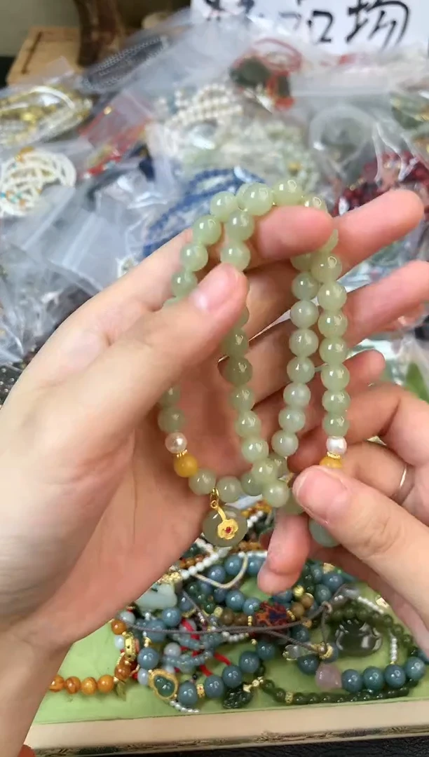【闪购商品】和田玉手饰未镶嵌花语轩147