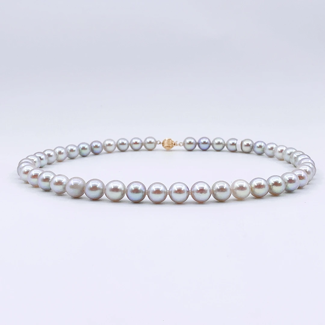 【乔森-高定】海水真多麻项链+北大证书/9-10mm 14k金