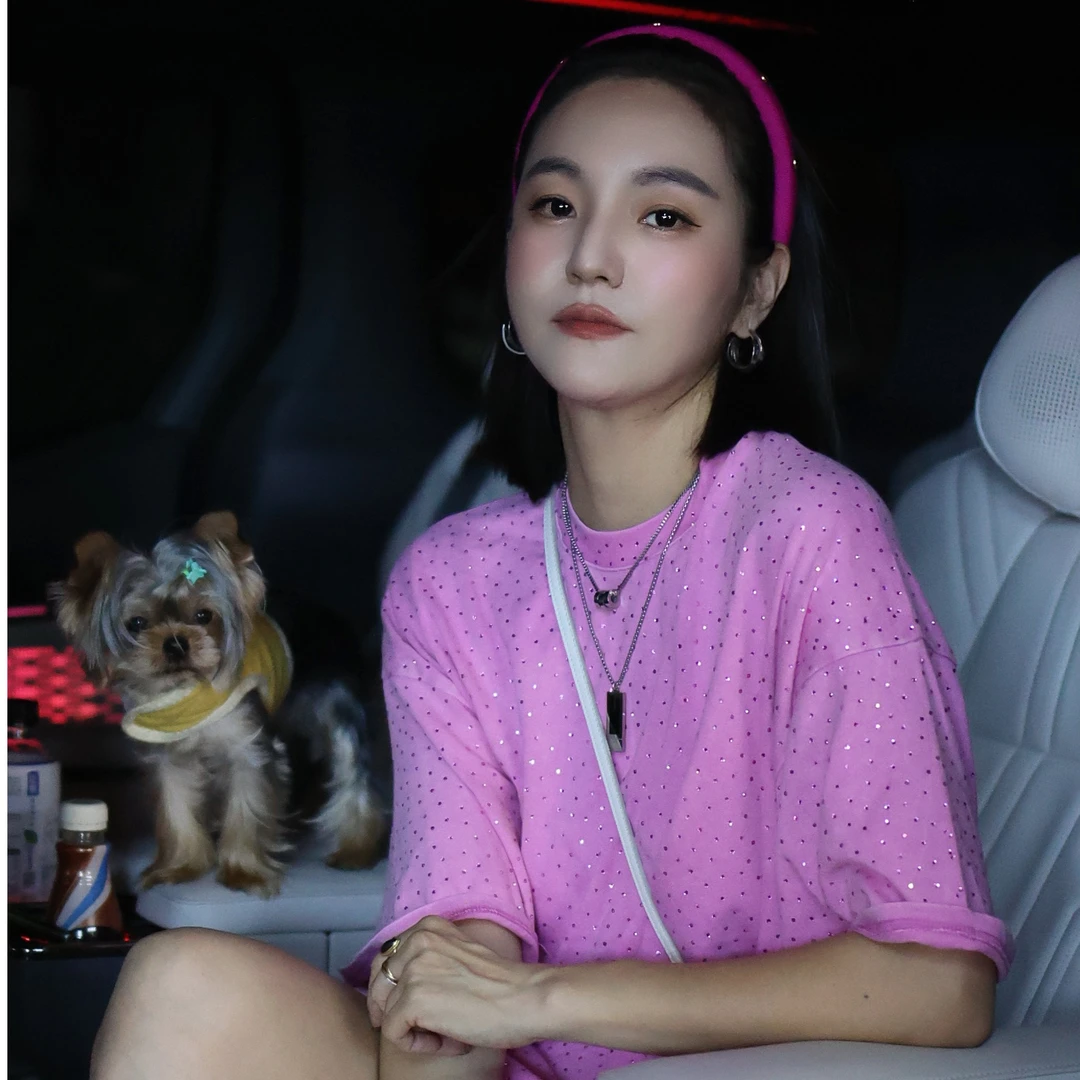 YANGYANG/2023 [新款南油高奢女装宽松显休闲夏季瘦满天星钻短袖]