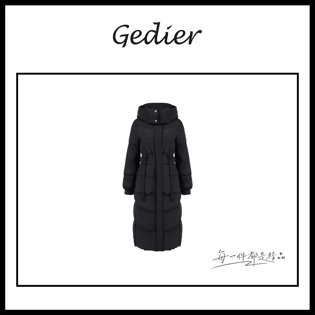 【歌蒂尔Gedier】 长款保暖防风羽绒服YGF50379Y