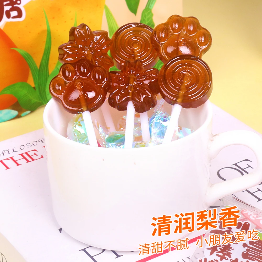 梨膏棒棒糖不含防腐剂香精色素放心吃独立包装润喉糖果糖果棒棒糖